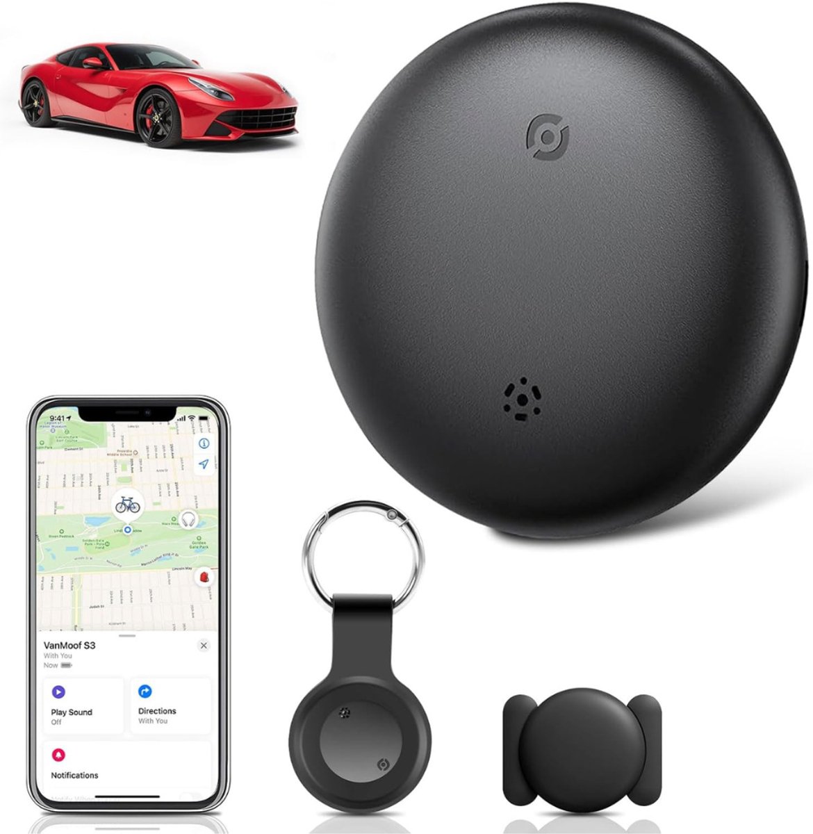 SVN® GPS Tracker auto - GPS Tracker - GPS Trackers - Zwart - 4cm x 2cm x 7cm