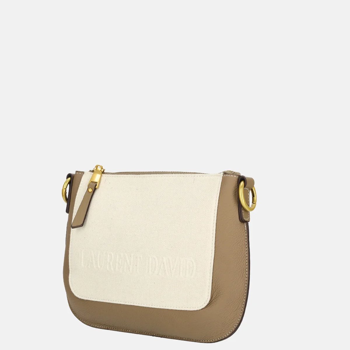 Laurent David Cato crossbody tas taupe