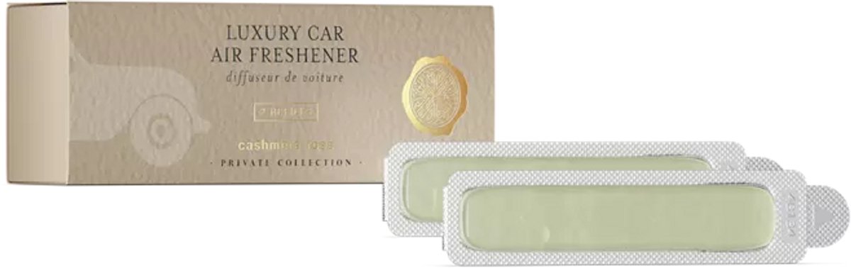 Rituals - Navulling Auto Parfum - 2x Auto Luchtverfrisser Navullingen 3 gram - Cashmere Rose - Zachte bloemengeur - Alleen Navulling - Houten houder niet inbegrepen - Alleen 2x Refill - Autoparfum - Car Perfume