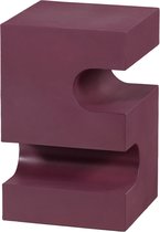 WOOOD Jessa Bijzettafel - Metaal - Paars/Bruin - 48x30x30