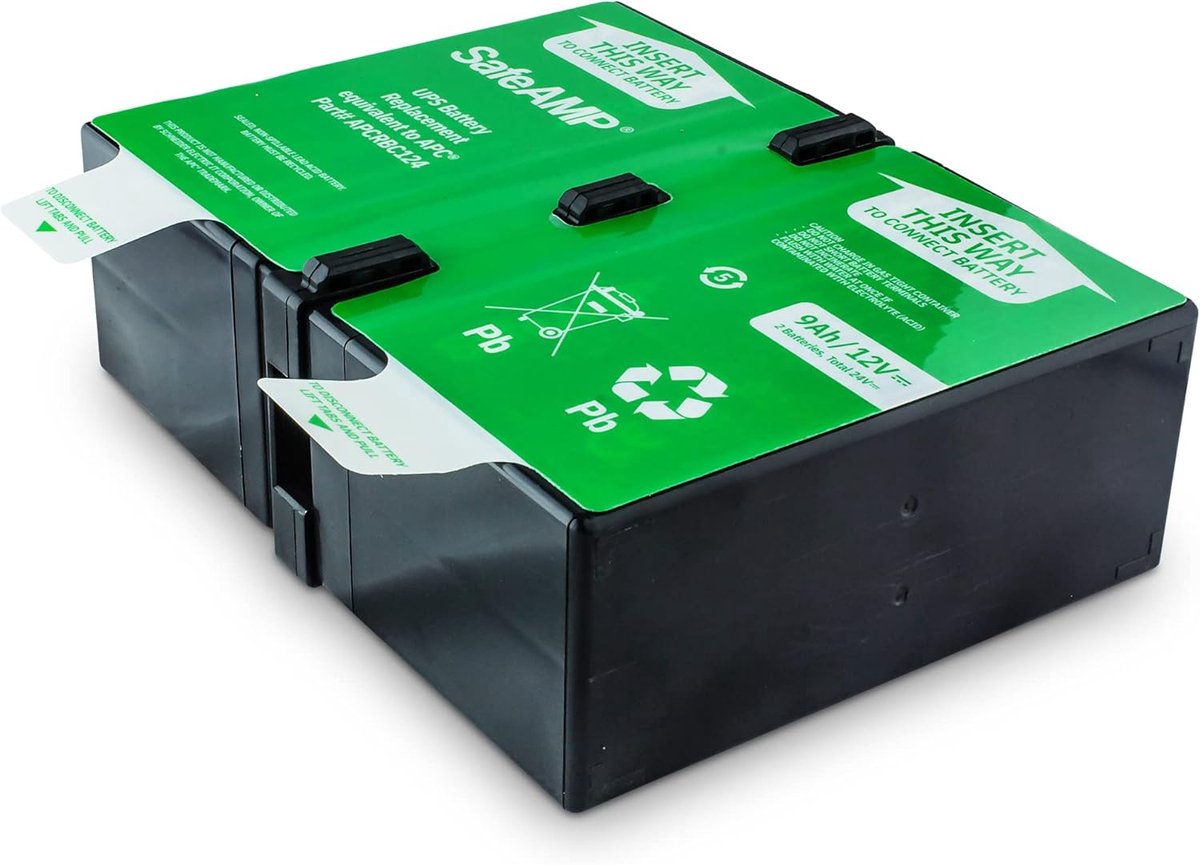 Vervangende Batterij - UPS Batterij - Stroombeveiliging - Directe Vervanging - 20x15x8 cm