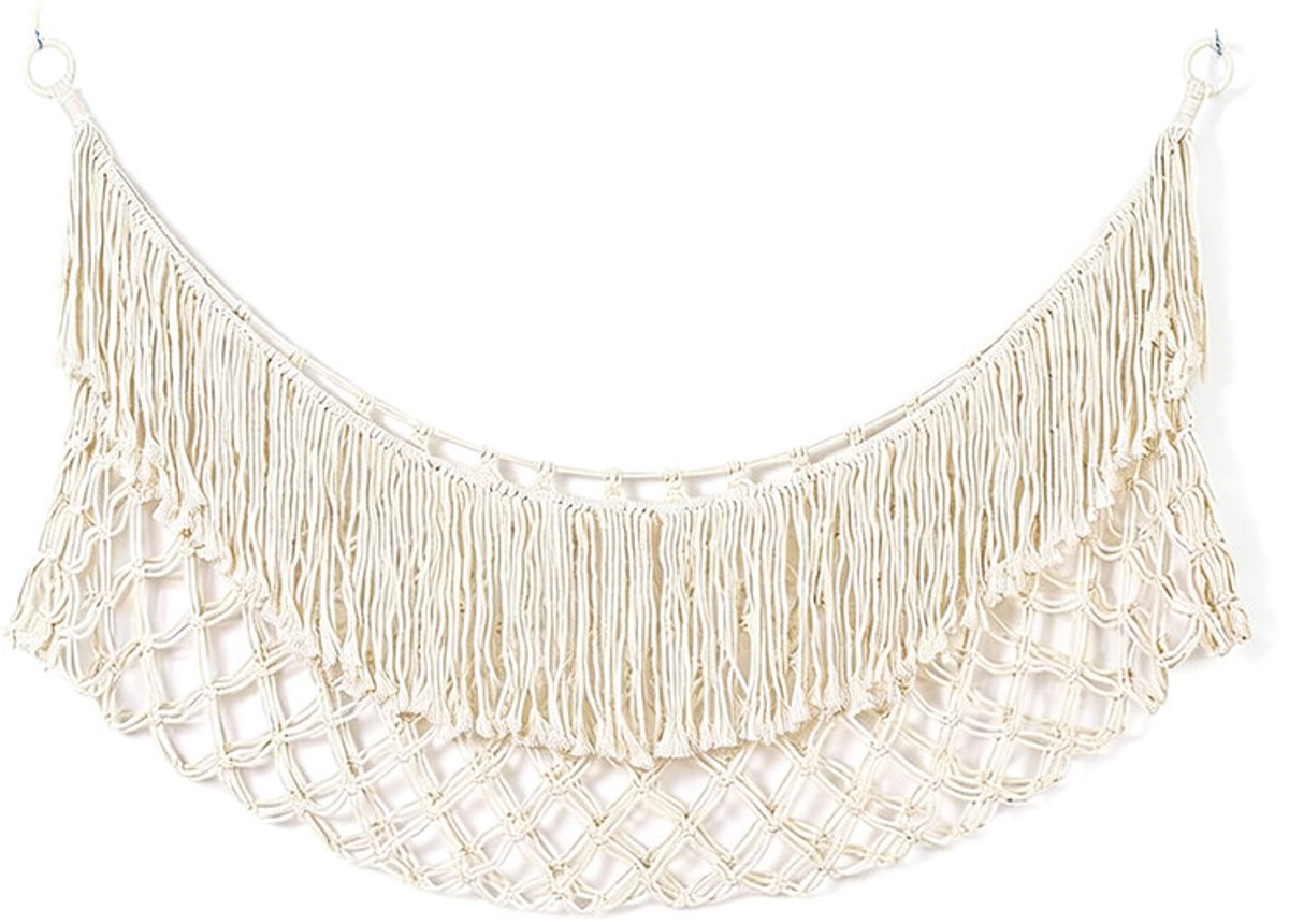 Speelgoedopbergnet - Hangmat - Knutselen - Met haken - Stijl B