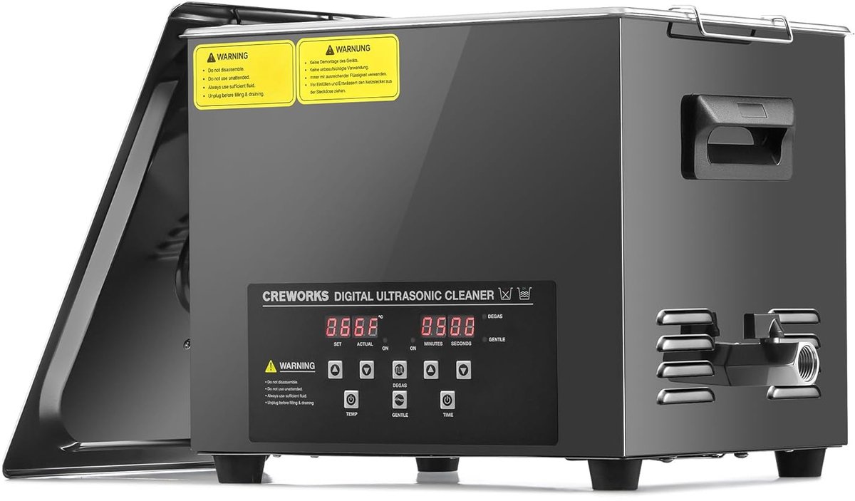 Ultrasone Reiniger – Ultrasoon Schoonmaakapparaat – Ultrasoonmachine – Ultrasooncleaner – 10 Liter – 240W Vermogen – 40kHz Met Verwarming & Timer