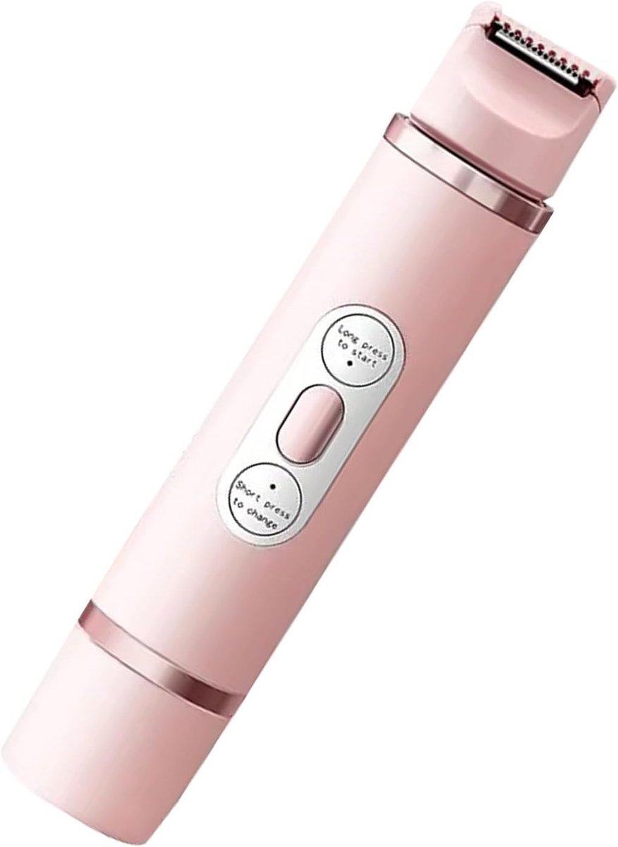 Tondeuse voor dames - Epilator scheerapparaat - Persoonlijke verzorging - Dubbele kop precisie - 155 cm - Wit