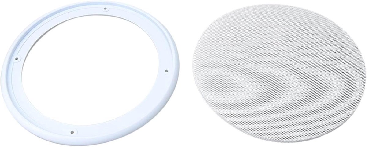 Luidsprekerrooster - Speaker Cover - Auto Audio - Metaal Gaas ABS Rand - 24 cm Diameter - Zwart