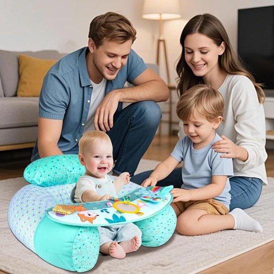 Baby Zetel - Baby Stoel - Zelfstandig Zitten - Met Sensorische Tray - 20 x 5 x 5 cm - Groen — afbeelding 4
