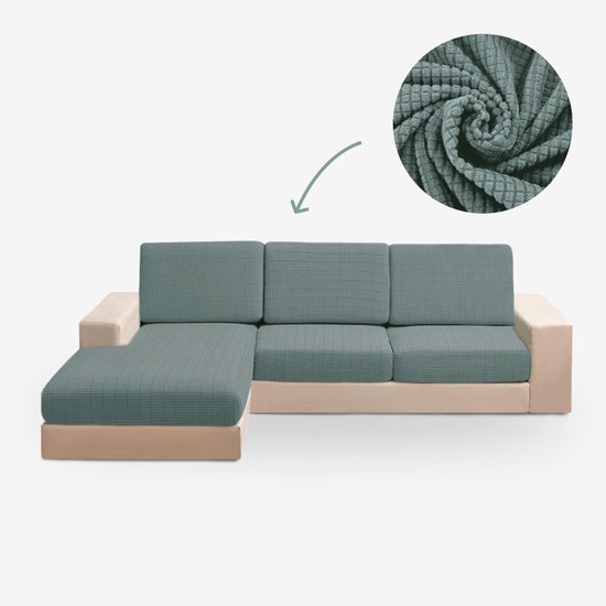 GripLoom | Premium linnen-katoenen antislip stretch bankhoes - bescher - Lia Home