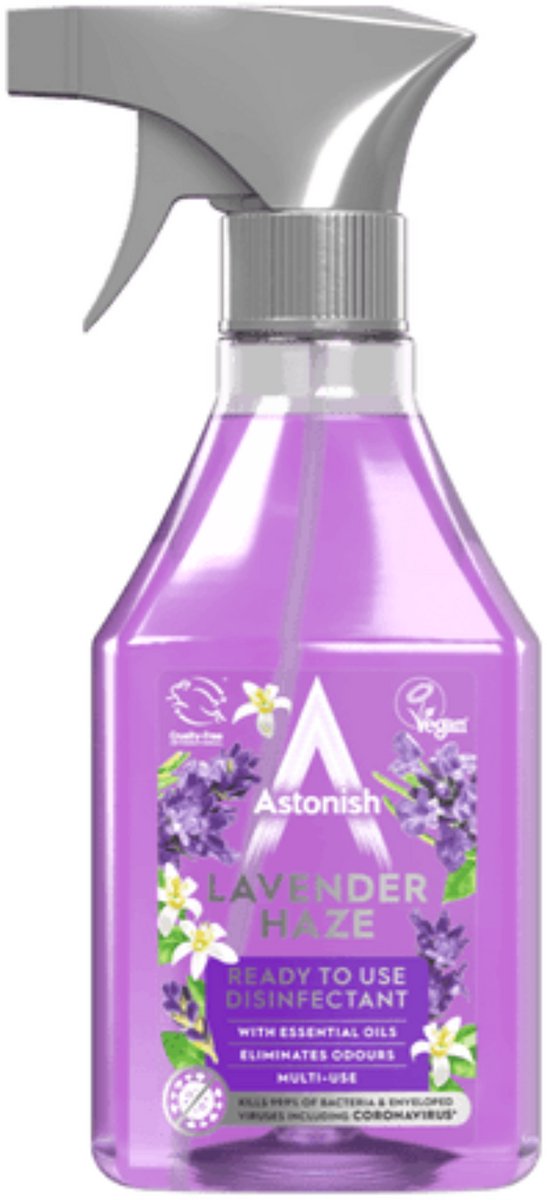 Astonish Lavendel Haze - Desinfectiemiddel en Oppervlakte Cleaner - 550 ml