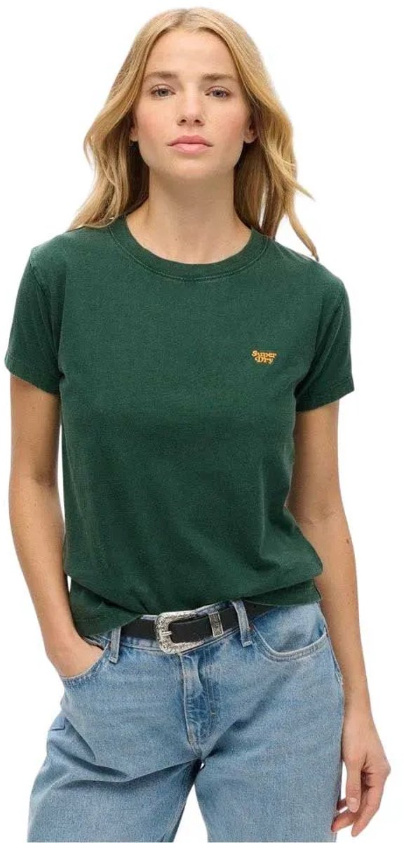 Superdry Essential Logo Slim Fit T-shirt Dames T-shirts Groen
