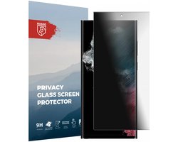 Rosso Privacy Screen Protector Geschikt voor de Samsung Galaxy S22 Ultra - 9H Gehard Glas - Case Friendly Tempered Glass - Eenvoudige Installatie