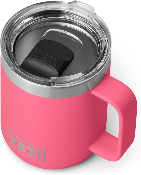 YETI Rambler Mug, Vacuum Insulated Stainless Steel Stackable Mug with Magslider Lid, White, 10 oz (295ml) — afbeelding 5