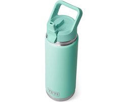 YETI Rambler C Straw Bottle, Stainless Steel Vacuum Insulated Bottle with Straw Cap, Seafoam, 26 oz (769 ml)