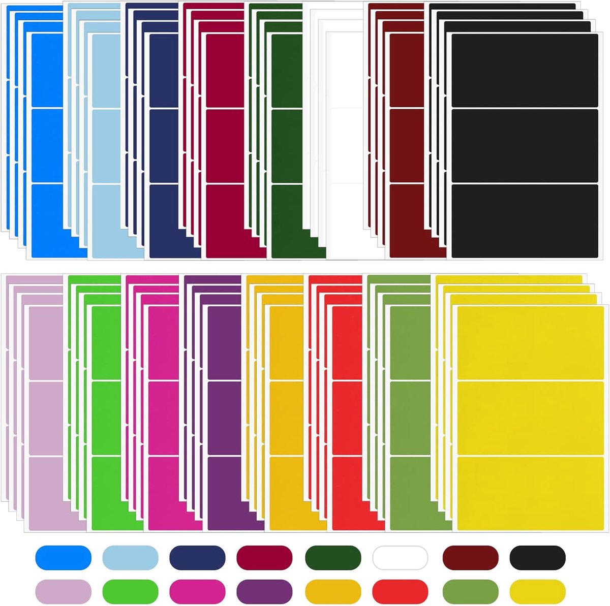 192 Stuks Kleurcodering Stickers voor Kantoor en Organisatie