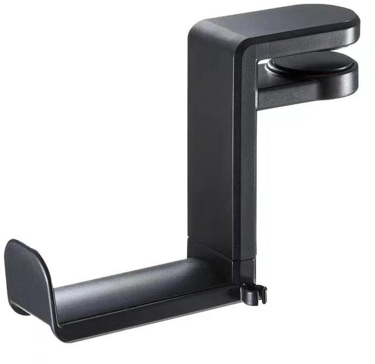 Hoofdtelefoonhouder - met haak - verstelbare bureauklem - 10,2*5*11,5 cm - zwart