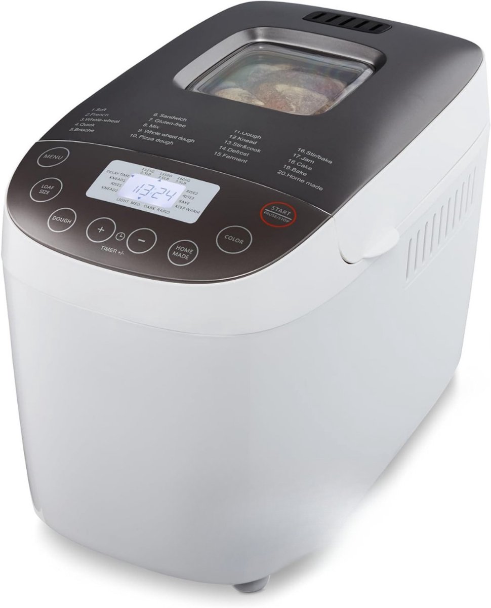 DYNA® Broodbakmachine - Broodbakmachines - Broodbak machine - Wit - 34cm x 28cm x 24cm; 4 kg