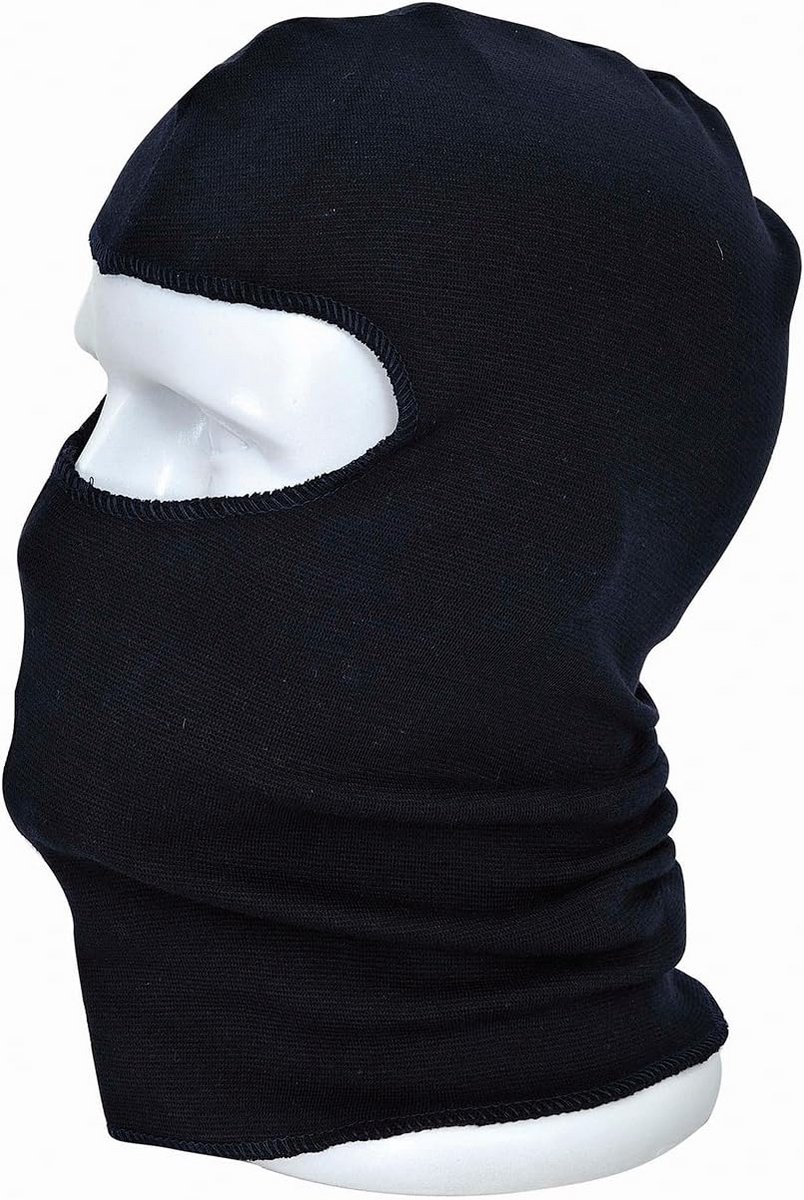 Flame Retardant Anti-static Head Mask - One Size - Black
