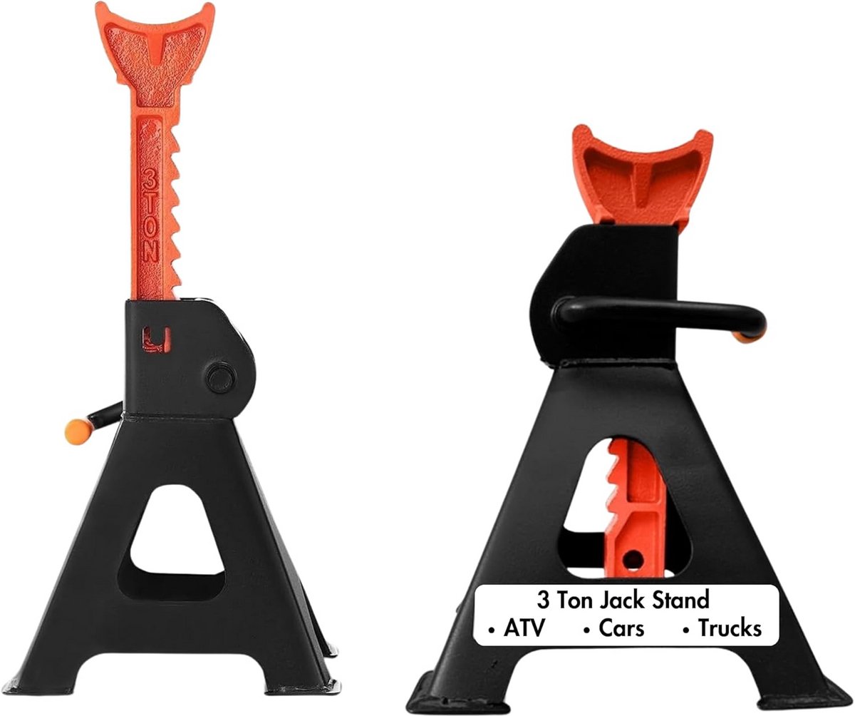 Verstelbare Auto Jack Stands 3 Ton - 10-17 inch Hoogte voor SUV en Pickup