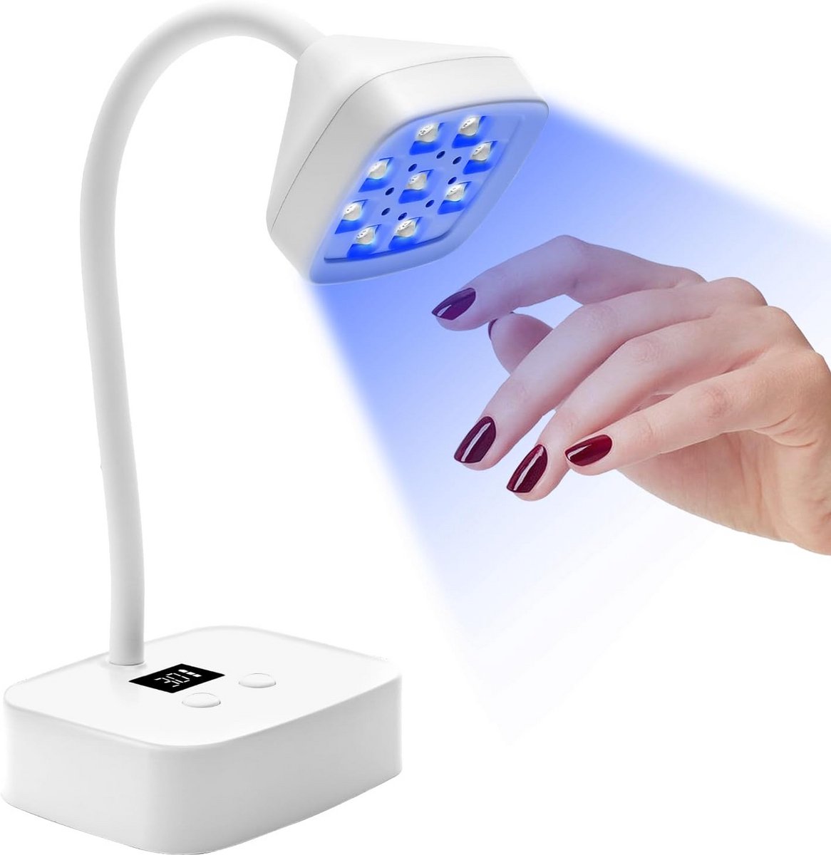 Mini UV-lamp voor Nagels met Autosensor en Timer - 27W Draagbare Nageldroger