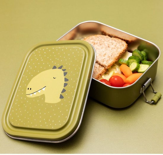 Trixie broodtrommel klein Mr. Triceratops met naam