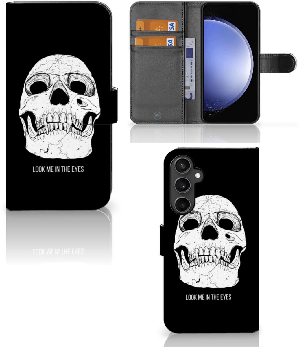 Telefoonhoesje met Naam Samsung Galaxy S23 FE Skull Eyes