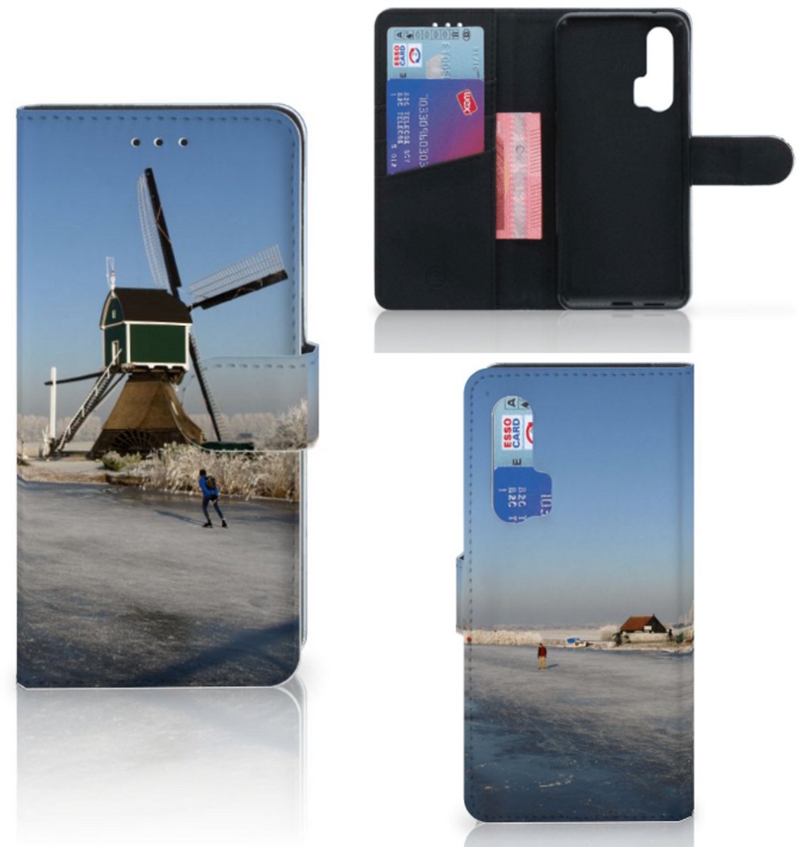 Honor 20 Pro Flip Cover Schaatsers