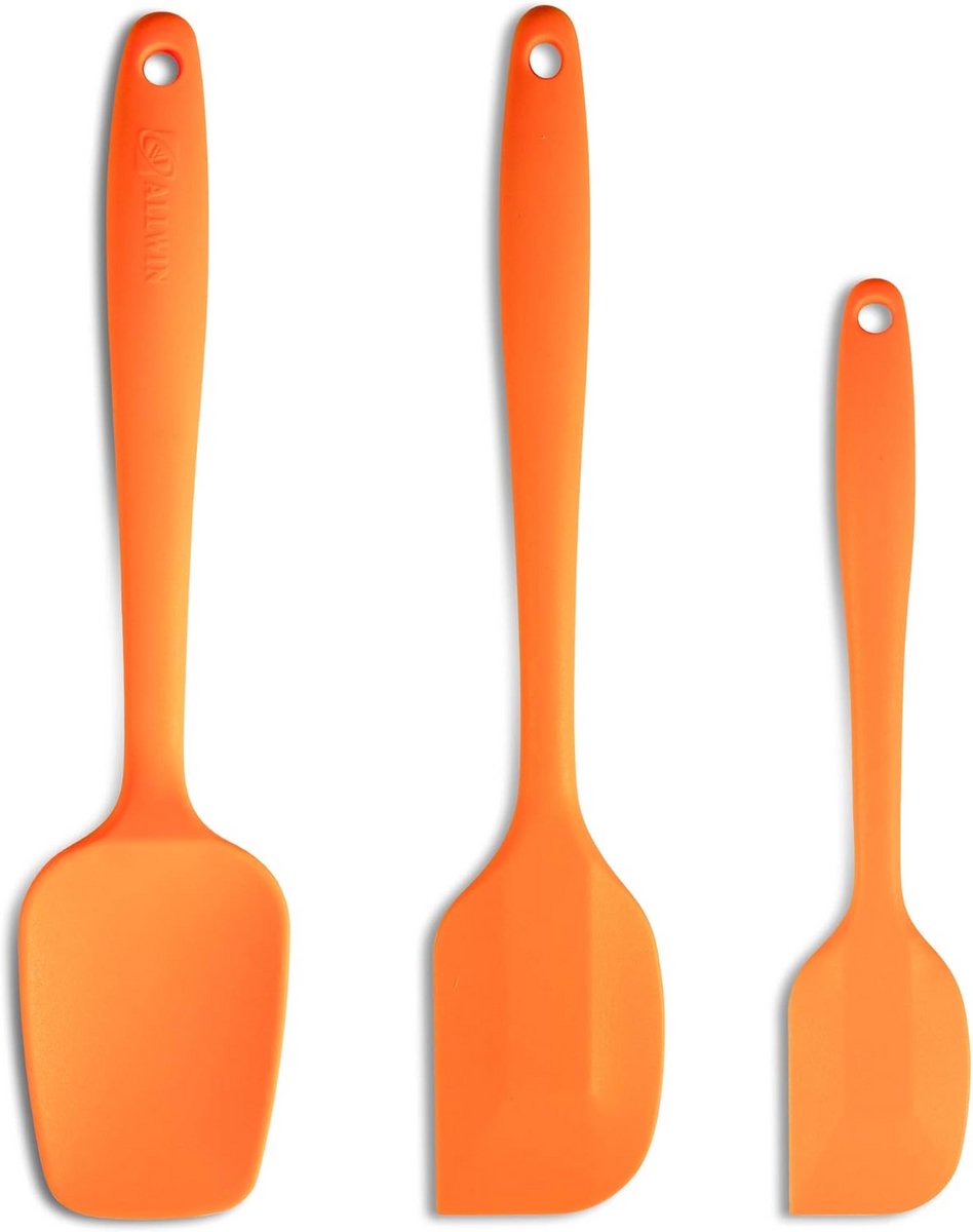 Siliconen spatels set van 3 - Ergonomische handgreep en hittebestendig