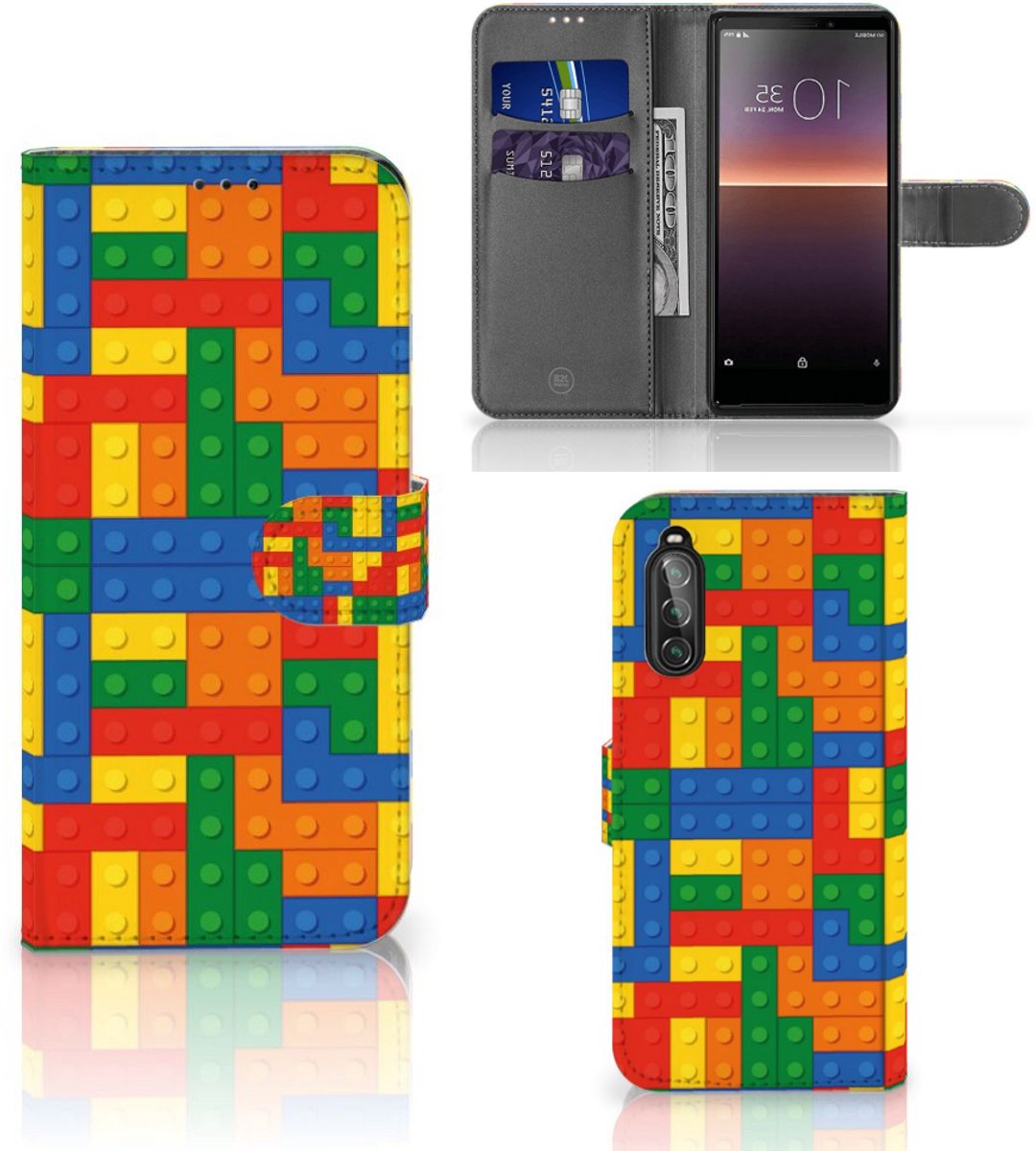 Sony Xperia 10 II Telefoon Hoesje Blokken