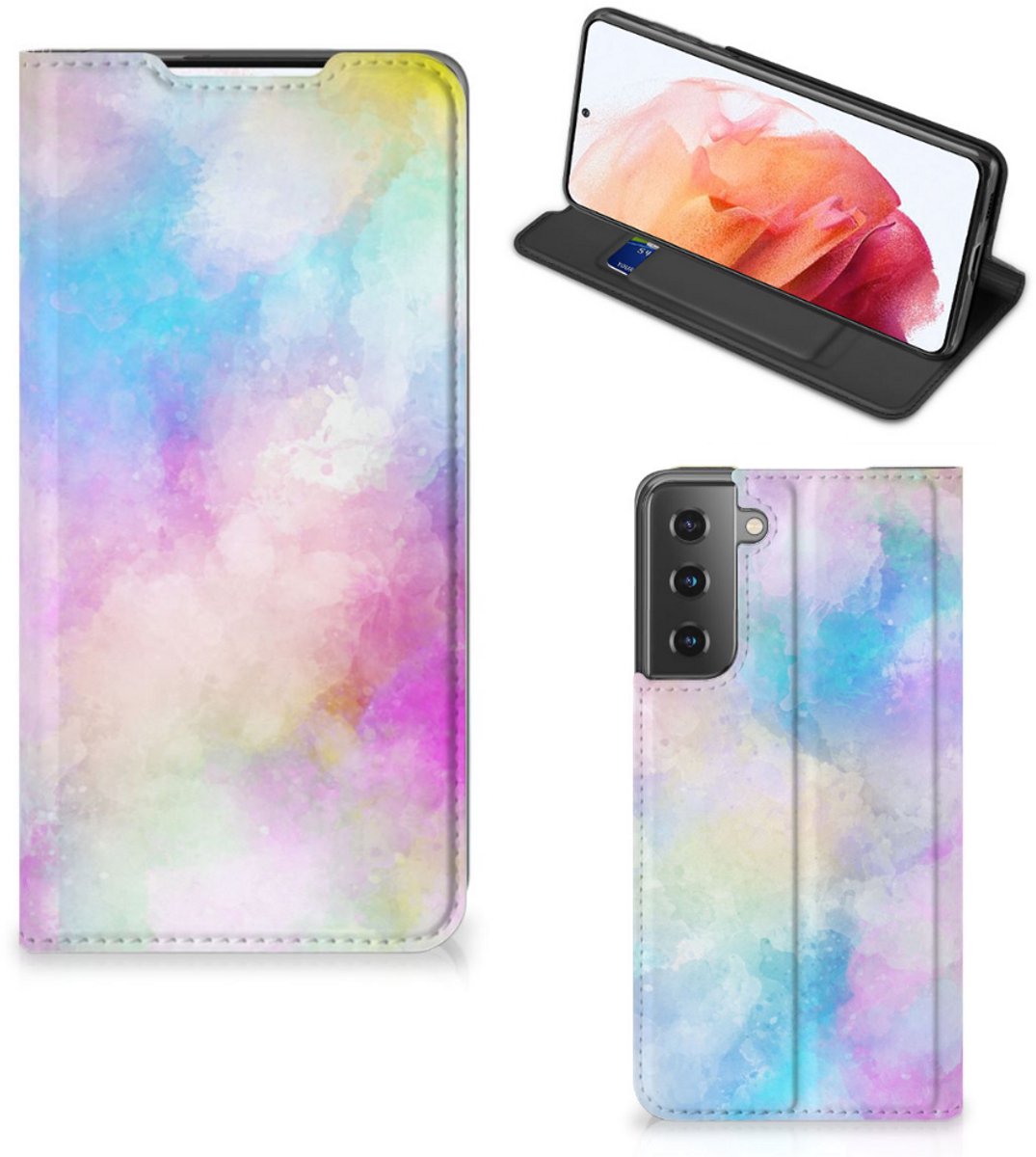 Bookcase Samsung Galaxy S21 Watercolor Light