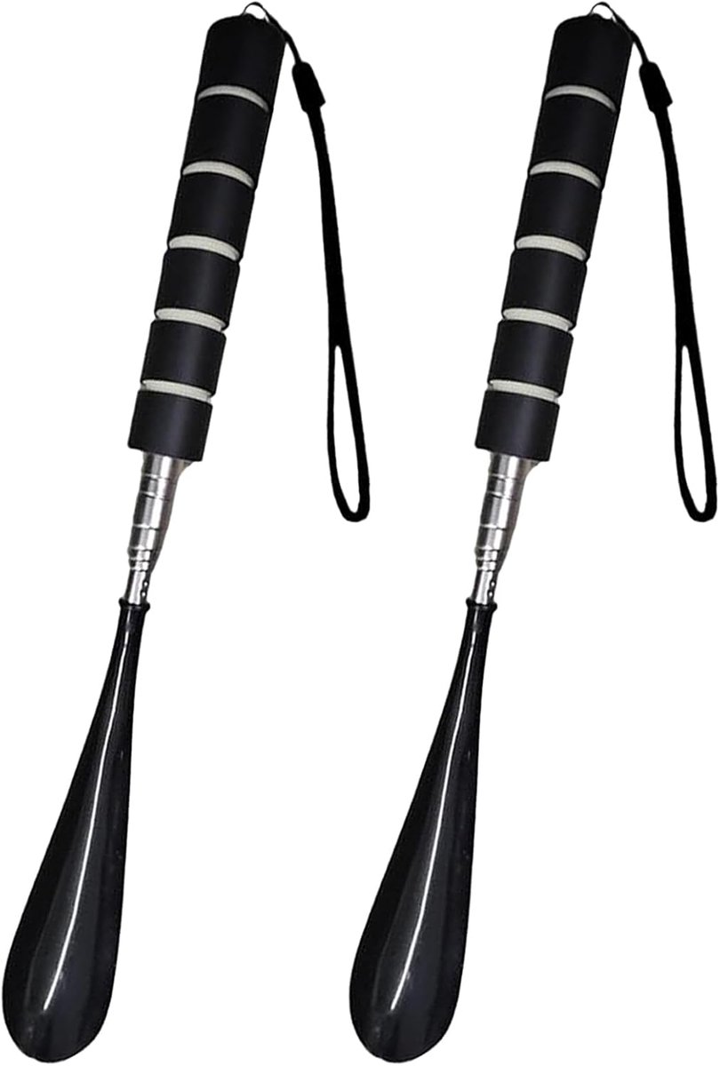 Schoenlepels Telescopisch 2 Stuks - Metaal en Kunststof, 30-71 cm voor Iedereen