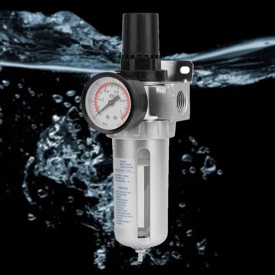 Drukregelaar voor Perslucht met Waterafscheider - 1/2 inch, Maximale Druk 1,0 MPa — afbeelding 2