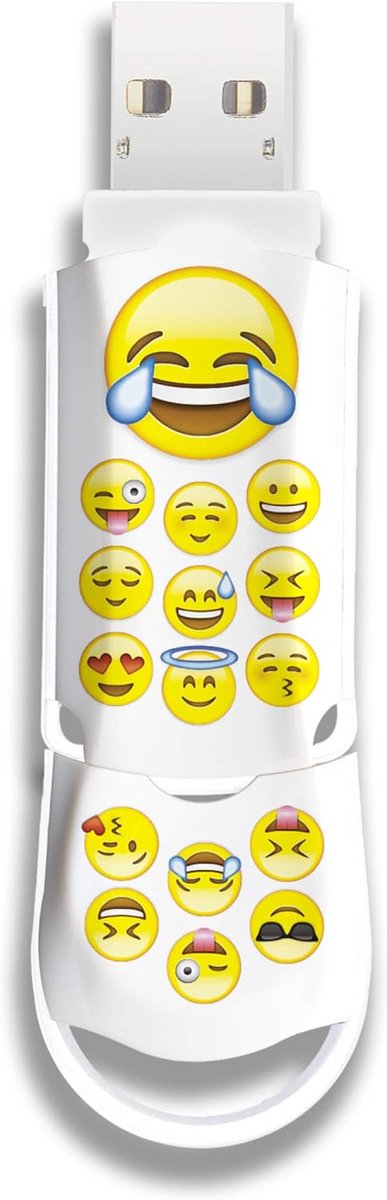 USB-stick met emoji-design - 8 GB en 64 GB opslagcapaciteit