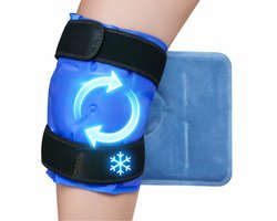 Topmelon Icepack Knie - Coldpack voor knie - Coolpack Herbruikbaar -Verkoelende Hot cold packs - Verstelbare Kniebandage – Gelpack Koud Compress tegen Pijn & Zwelling