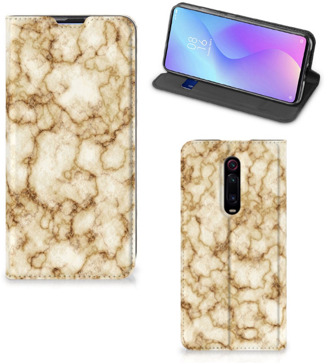 Xiaomi Redmi K20 Pro Standcase Marmer Goud