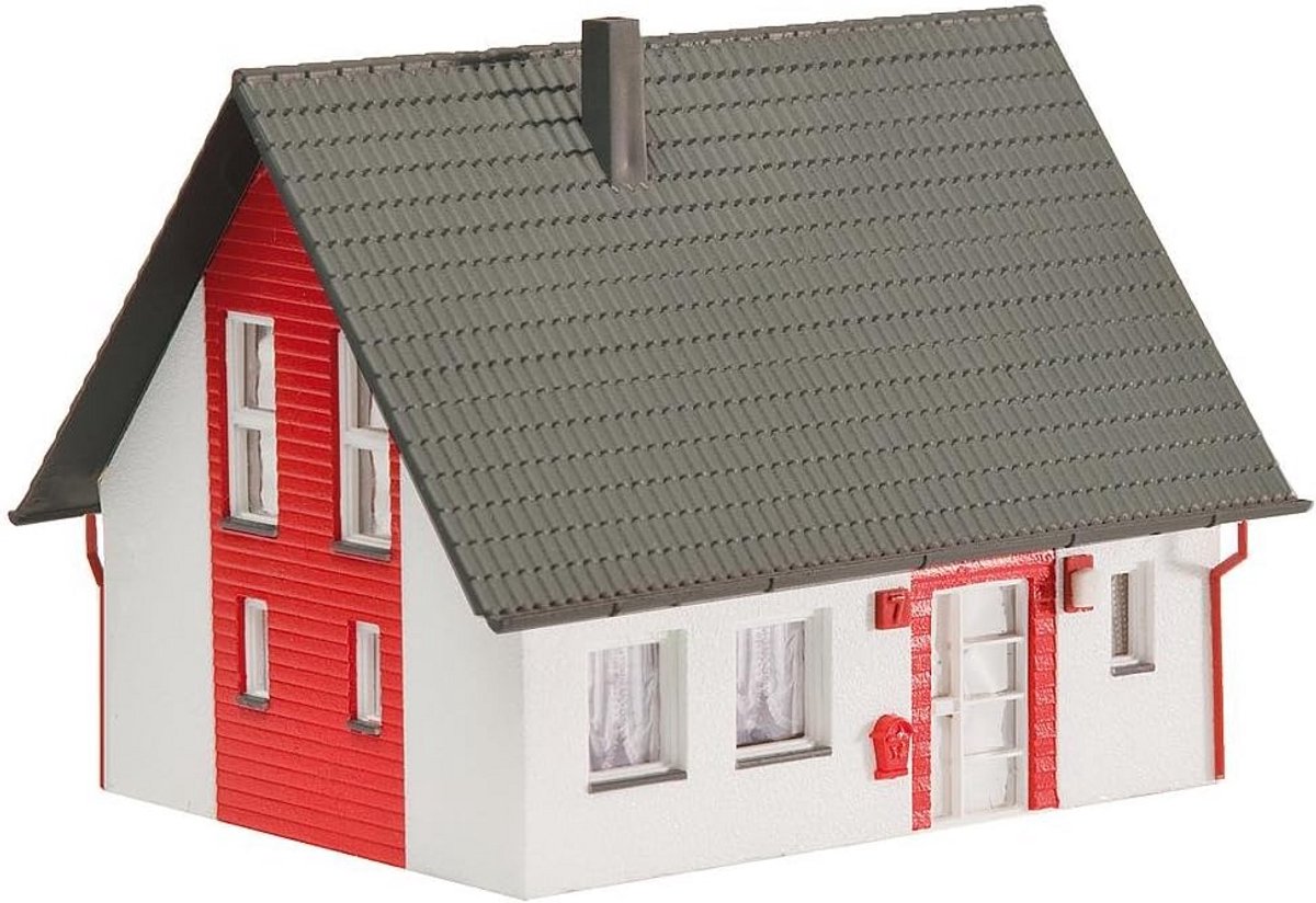 Modelspoorbaan Eengezinshuis Rood - Compleet Modelbouwpakket