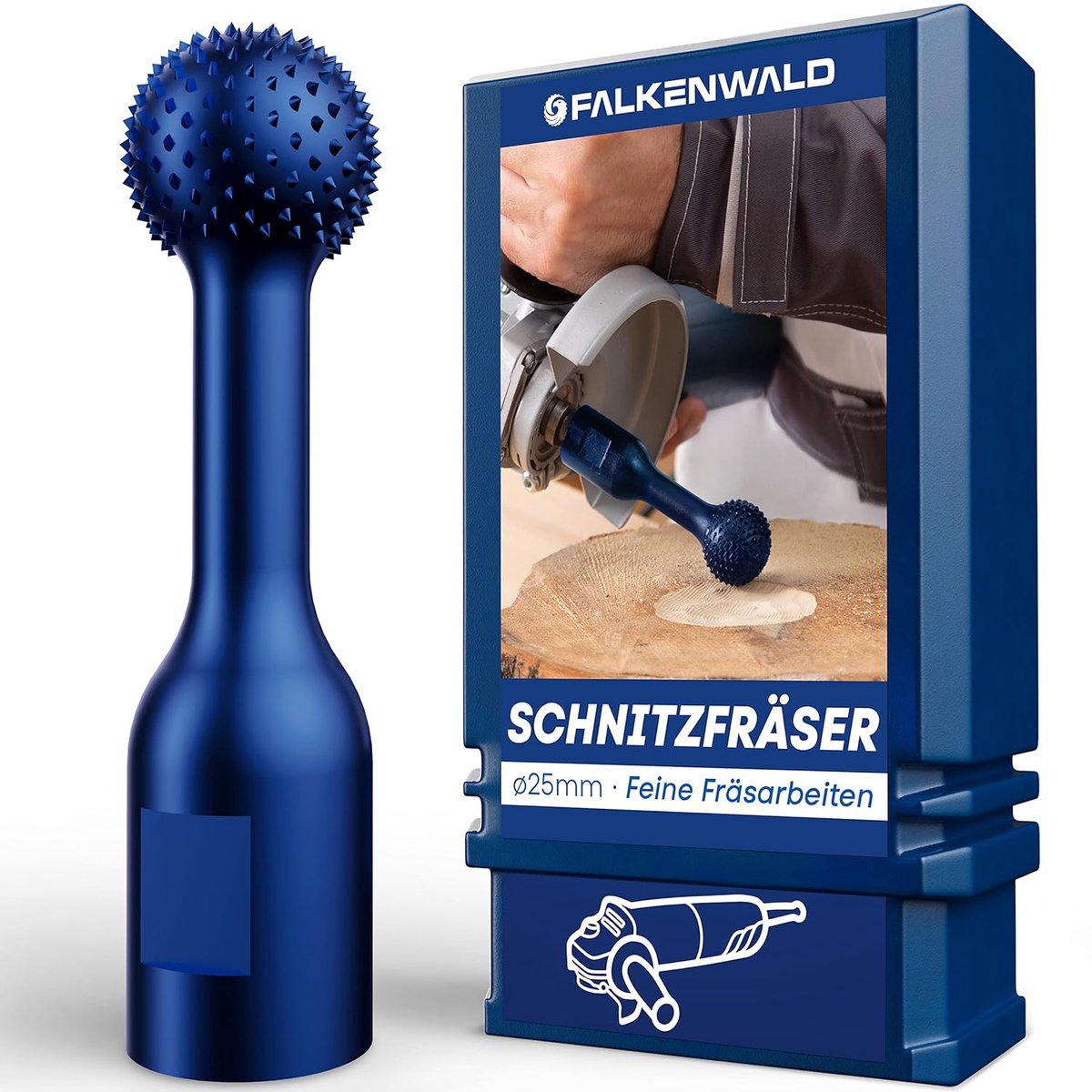 Kogelfrees voor fijn hout 25 mm - accessoires voor haakse slijper - houtbewerking - freesschijf - freesboor