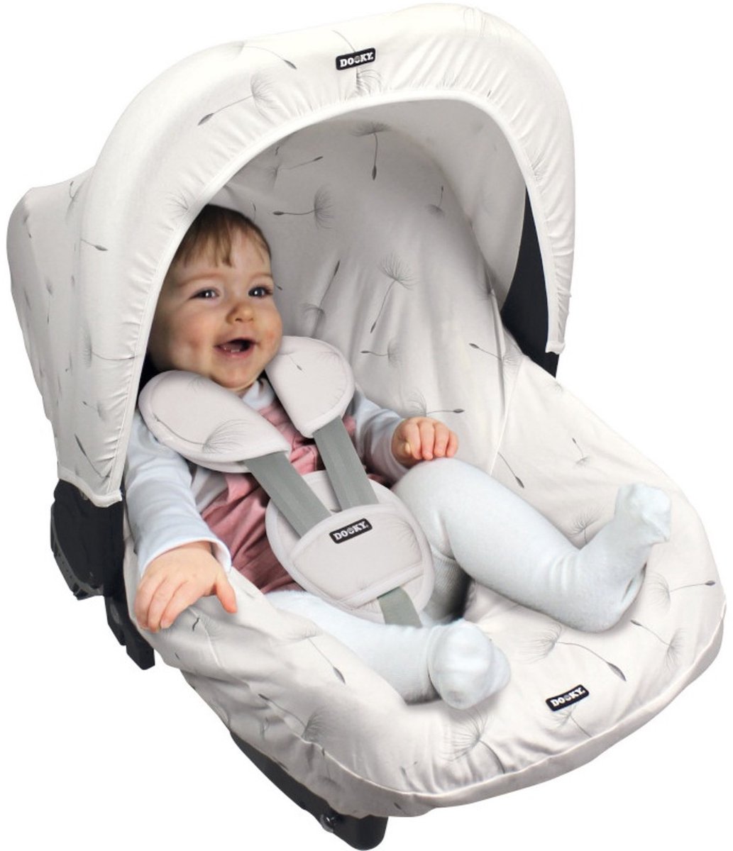 Dooky Seat Cover 0+ Autostoelhoes Dandelion - Universele Autostoelhoes Maxi Cosi CabrioFix, Maxi Cosi hoes Pebble, Maxicosi hoes, Cybex en meer - Autostoelhoes Baby Universeel – foto 7