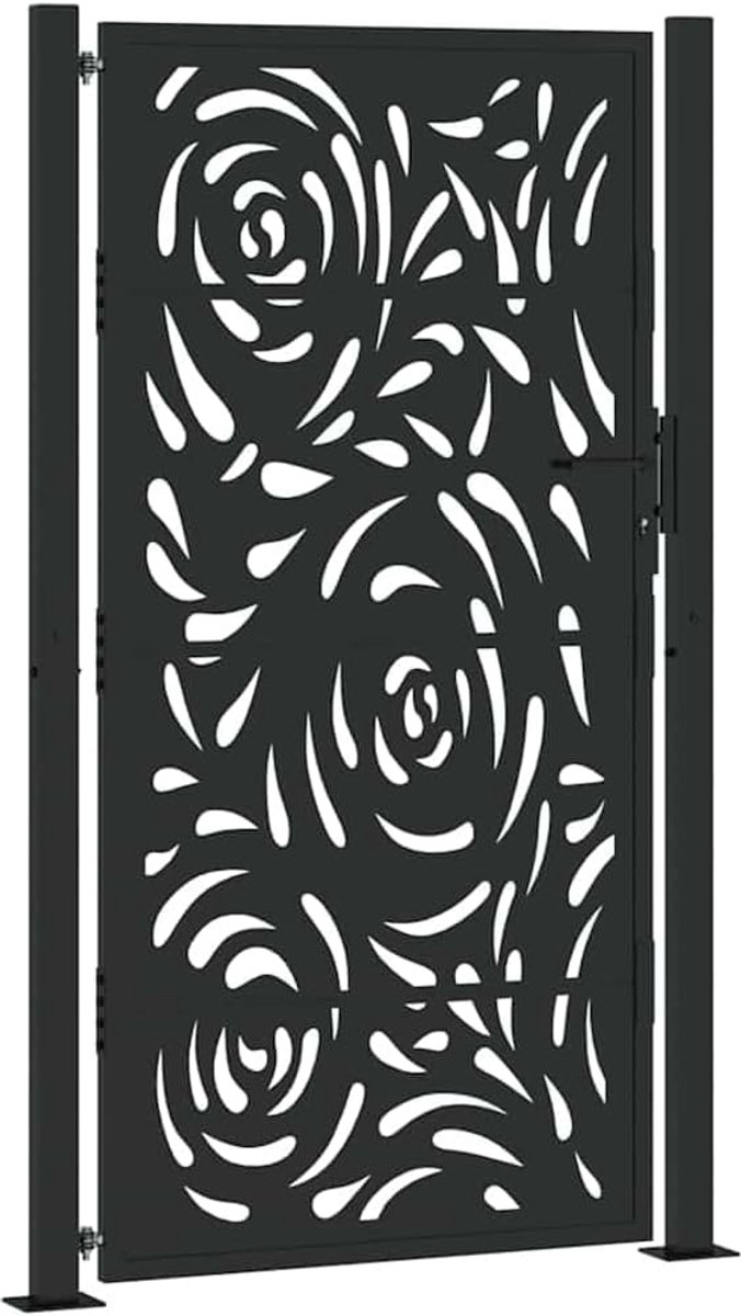 Flame Design Tuinpoort 105x180cm Staal Zwart - Tuinpoort, Omheining, Buitenpoort