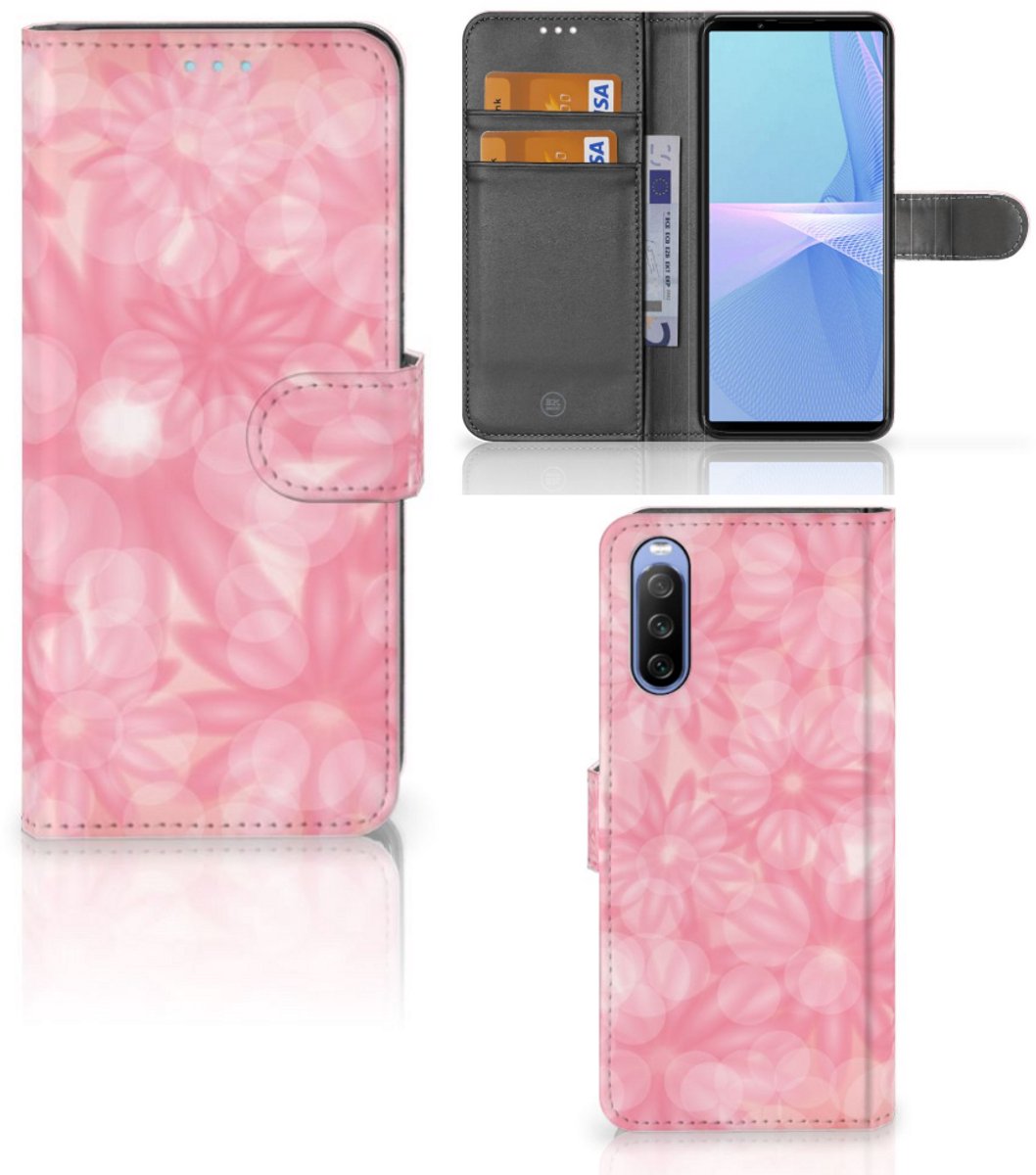 Book Case voor Sony Xperia 10 III Hoesje Spring Flowers