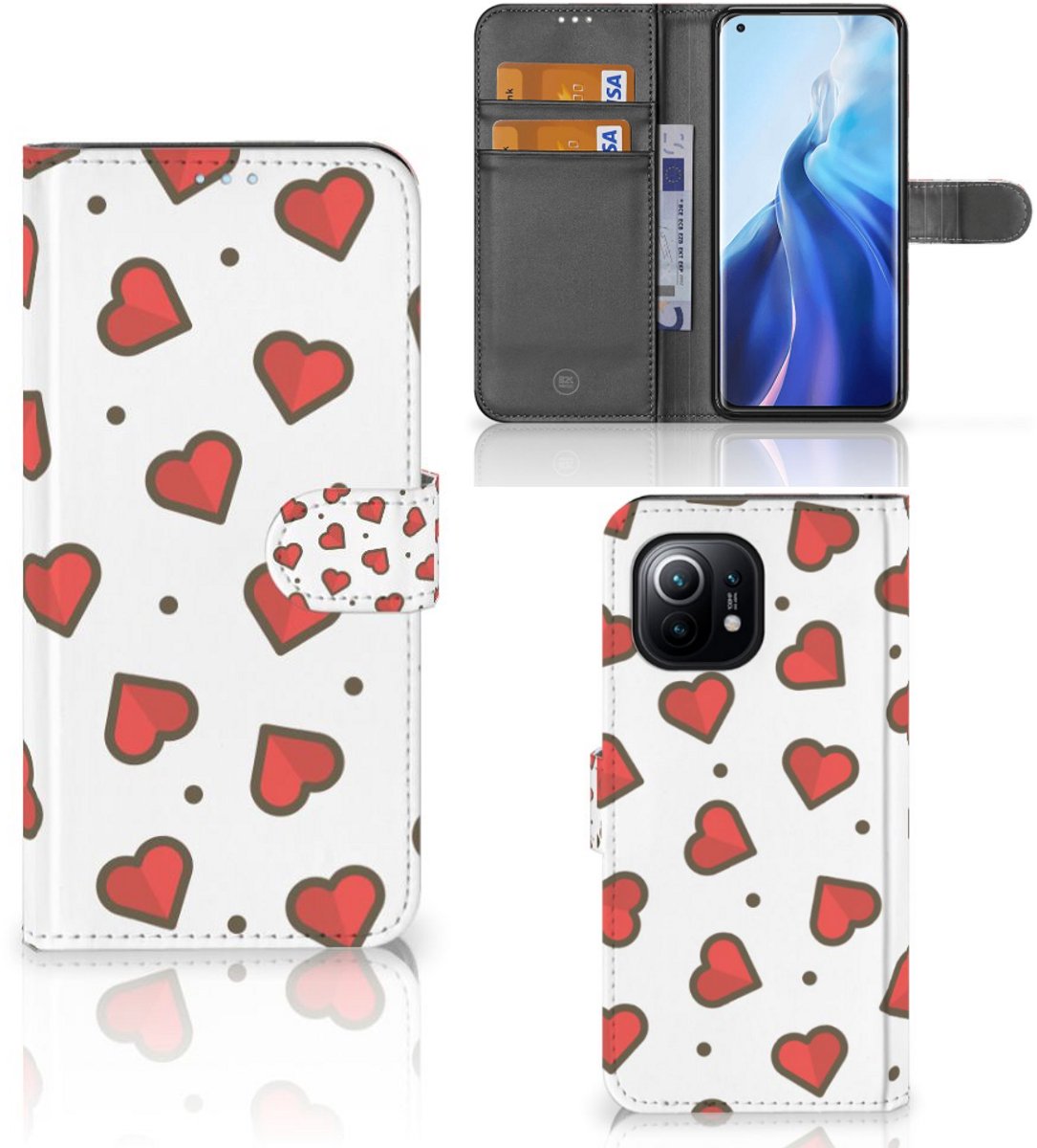 Xiaomi Mi 11 Telefoon Hoesje Hearts