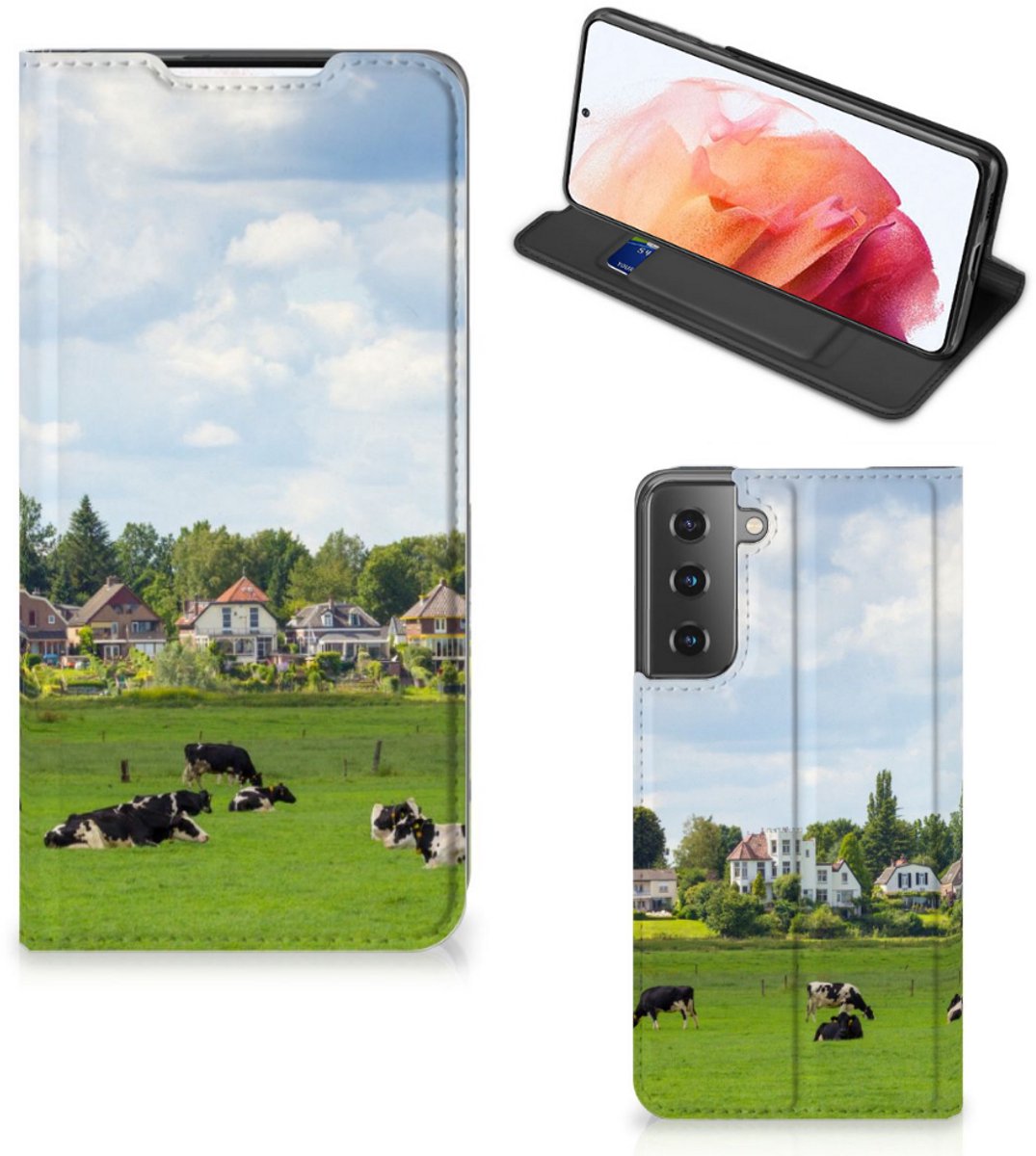Samsung Galaxy S21 Hoesje maken Koeien