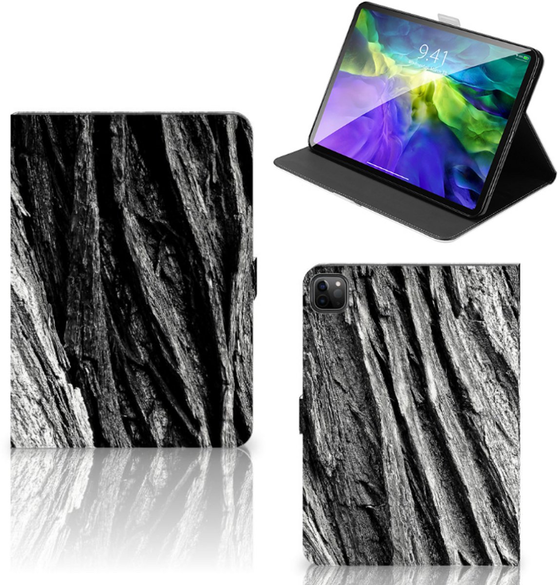 Tablet Book Cover iPad Pro 11 2020/2021/2022 Boomschors Grijs