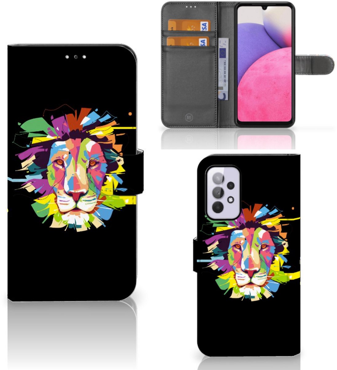 Samsung Galaxy A33 5G Leuk Hoesje Lion Color
