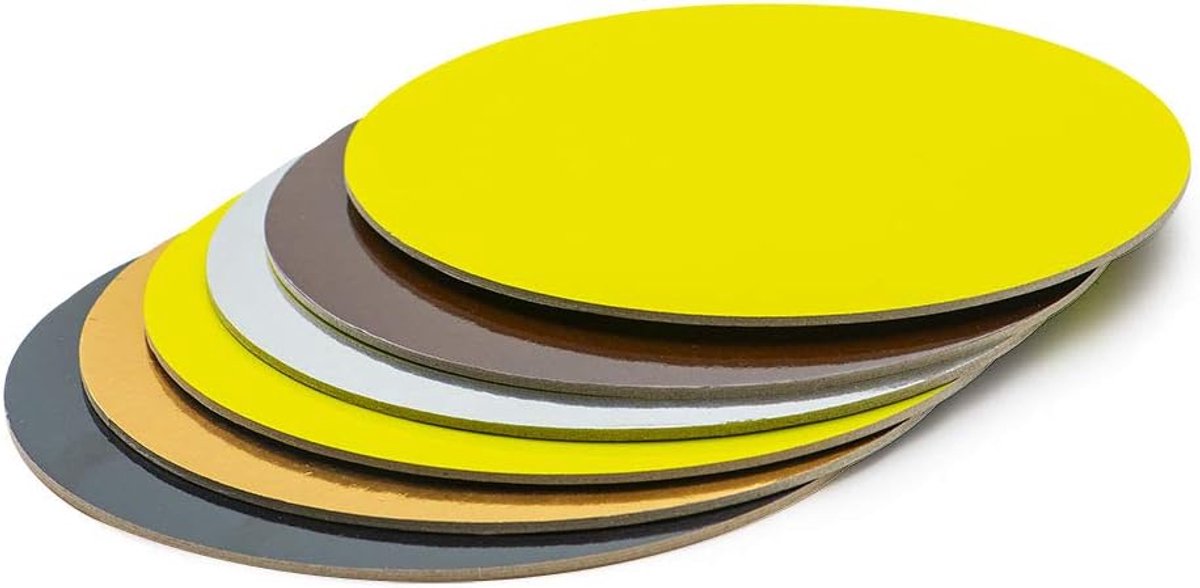 Gouden/Zwarte Taartschaal 32 x 32 cm - Perfect voor Taarten en Gebak