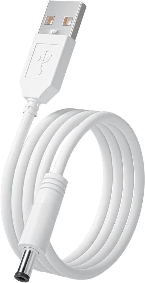 Oplaadkabel USB 1,5 Meter Voor Gezichtsreinigers en Babyeenheden