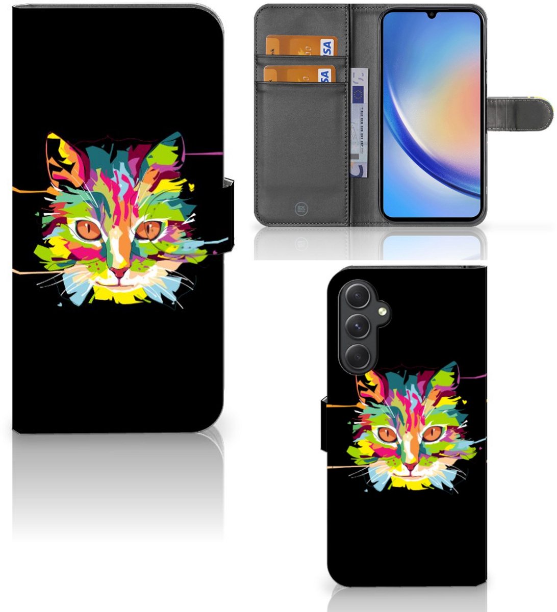 Samsung Galaxy A24 4G Leuk Hoesje Cat Color