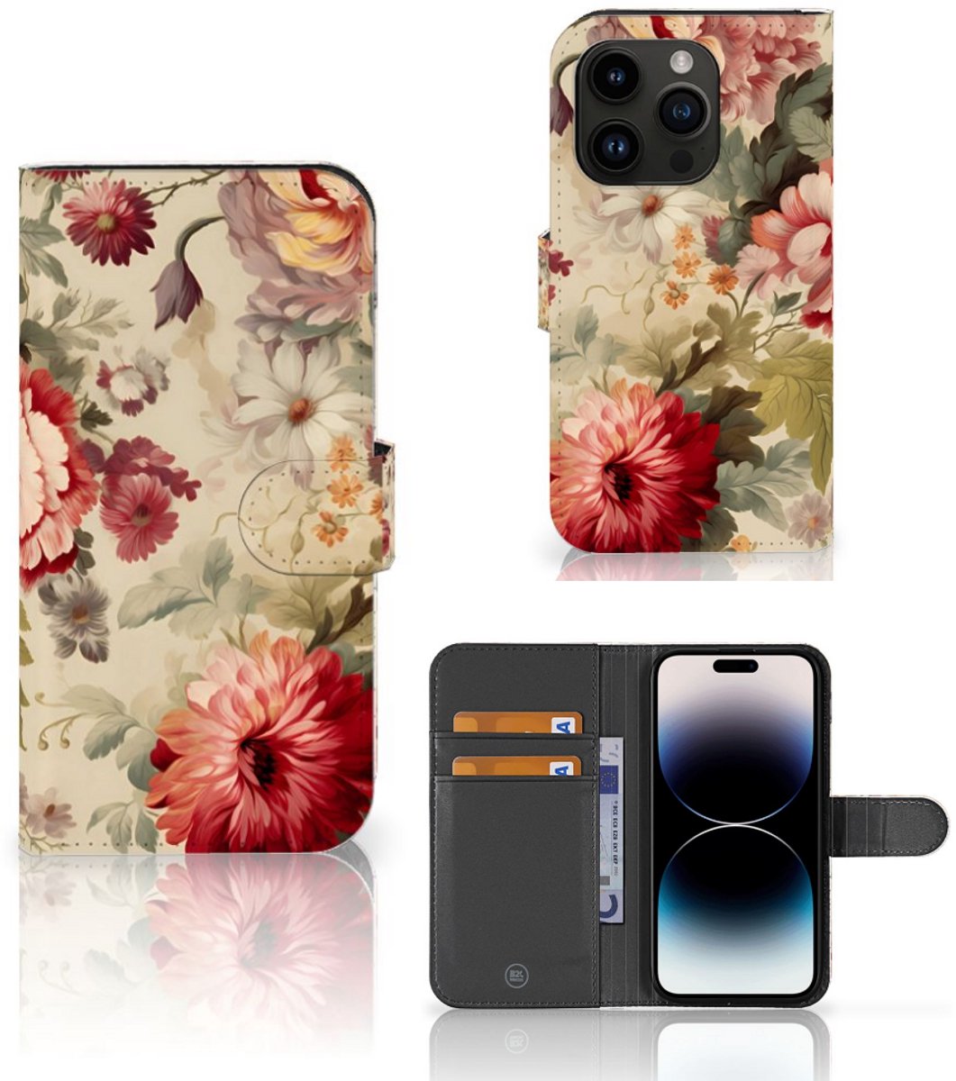 Hoesje voor iPhone 15 Pro Bloemen