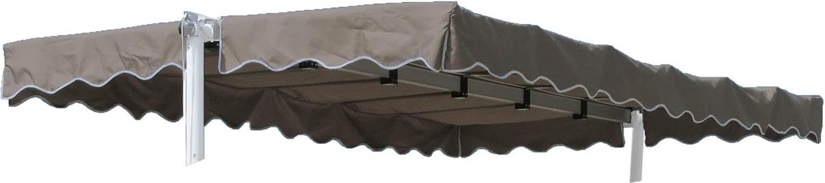 Vervangend Dak voor Staande Luifel Dubai Taupe/Beigegrijs RAL 7006 - Waterafstotend Polyester