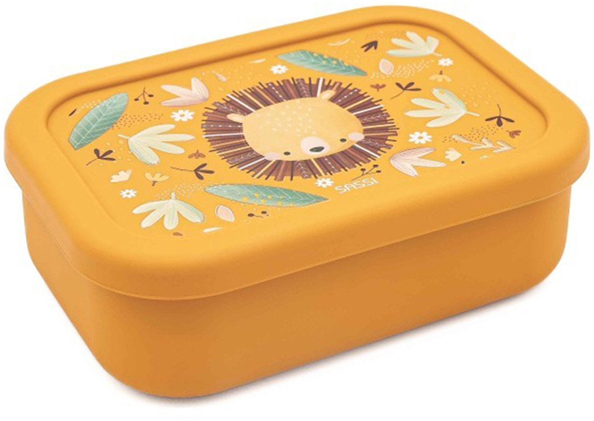 Sassi Junior - Siliconen lunchbox voor kinderen - Oranje