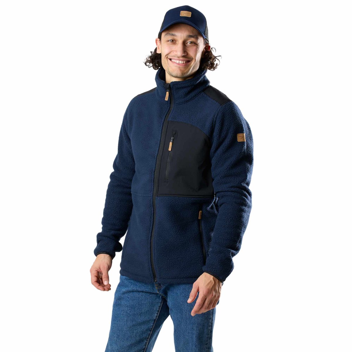 Swedemount Nordkap Pile Jas – Outdoor jas voor heren Marineblauw