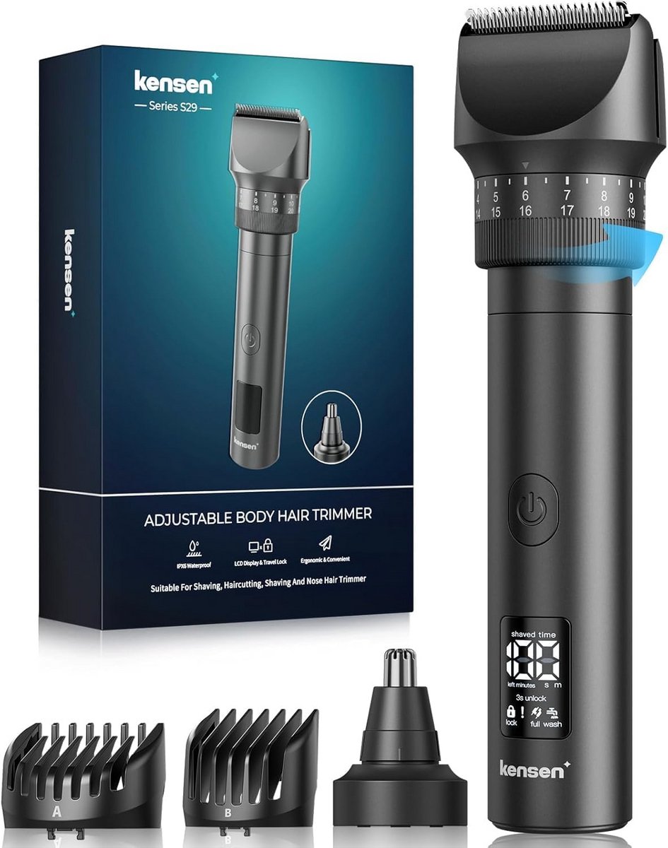 Draadloze Baardtrimmer voor Mannen - Precisie en Langdurige Batterij